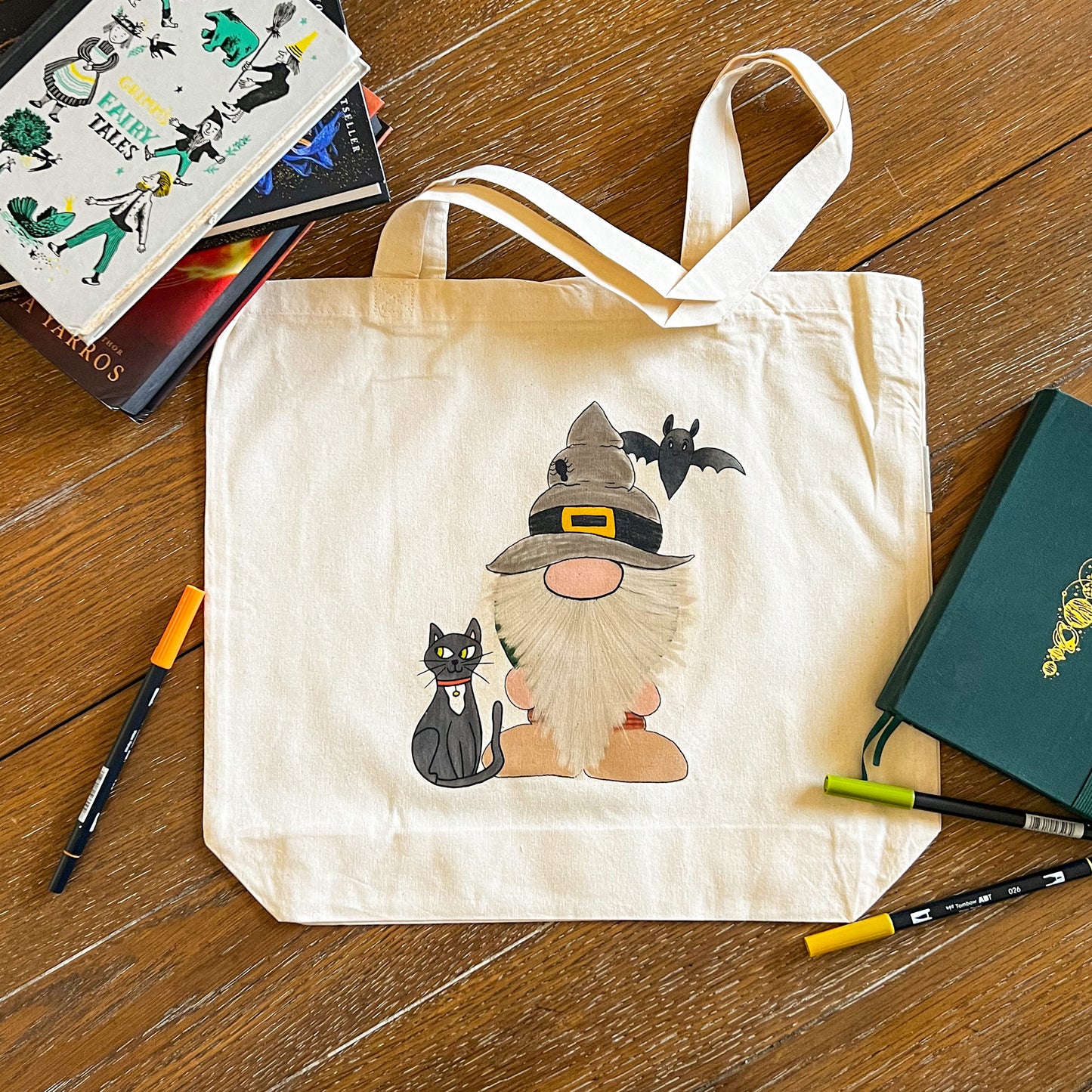 Spooky Gnome Organic Cotton Tote Bag