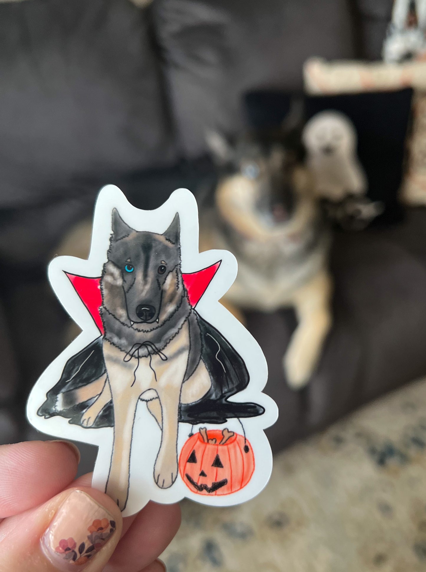 Vampire Eva Dog Sticker