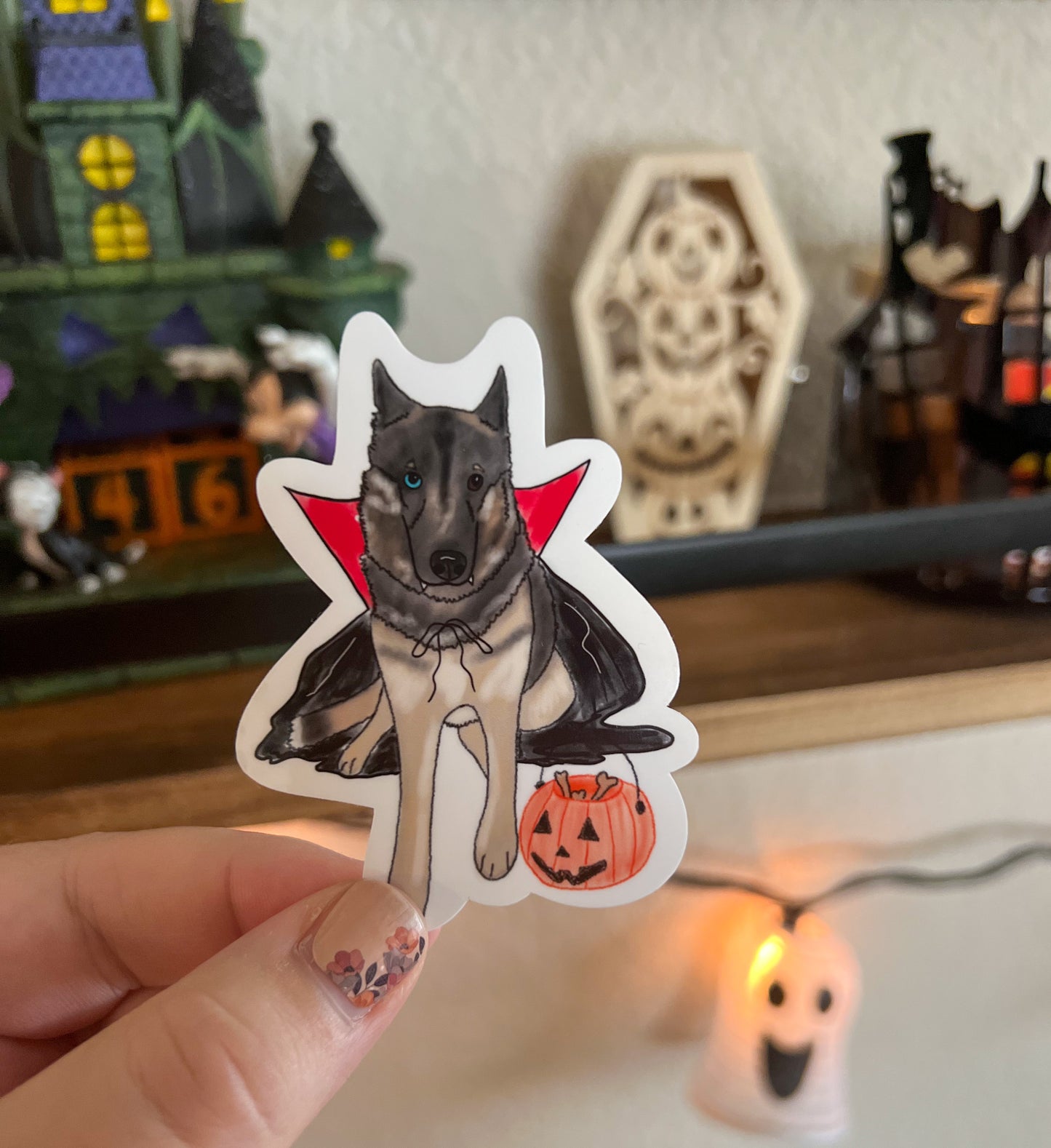 Vampire Eva Dog Sticker