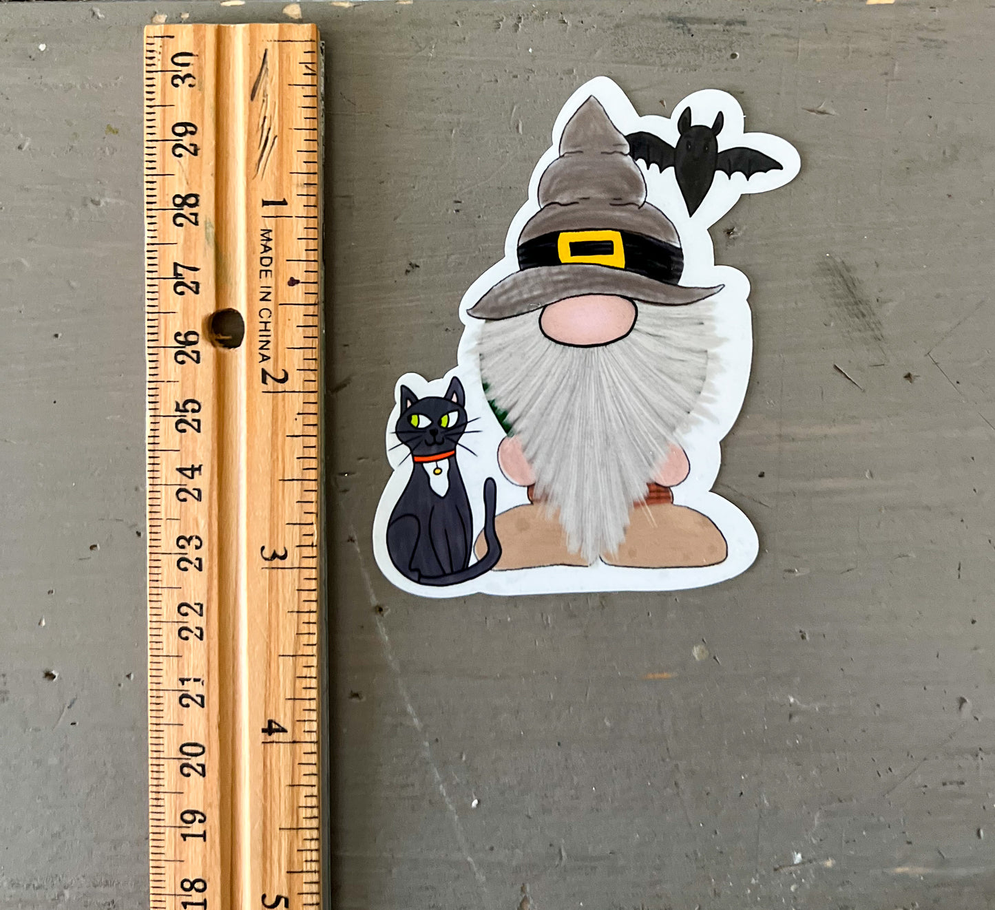 Spooky Gnome Halloween Sticker