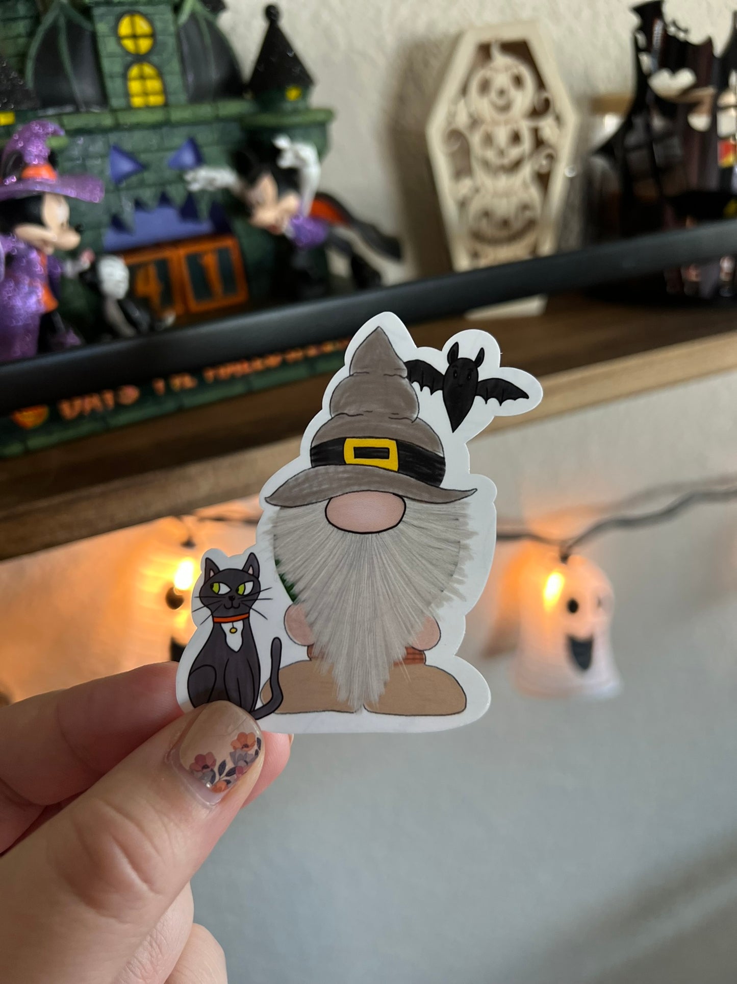 Spooky Gnome Halloween Sticker