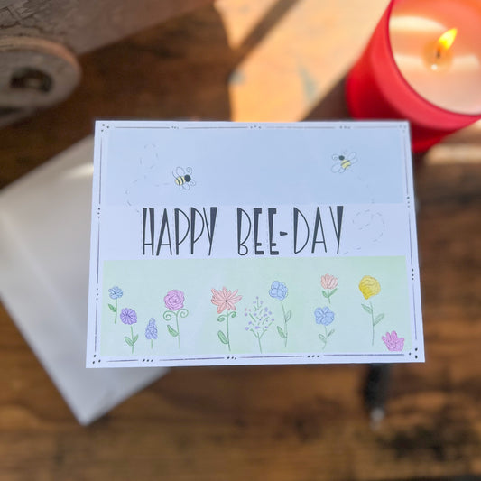 Happy Bee-Day Greeting Card