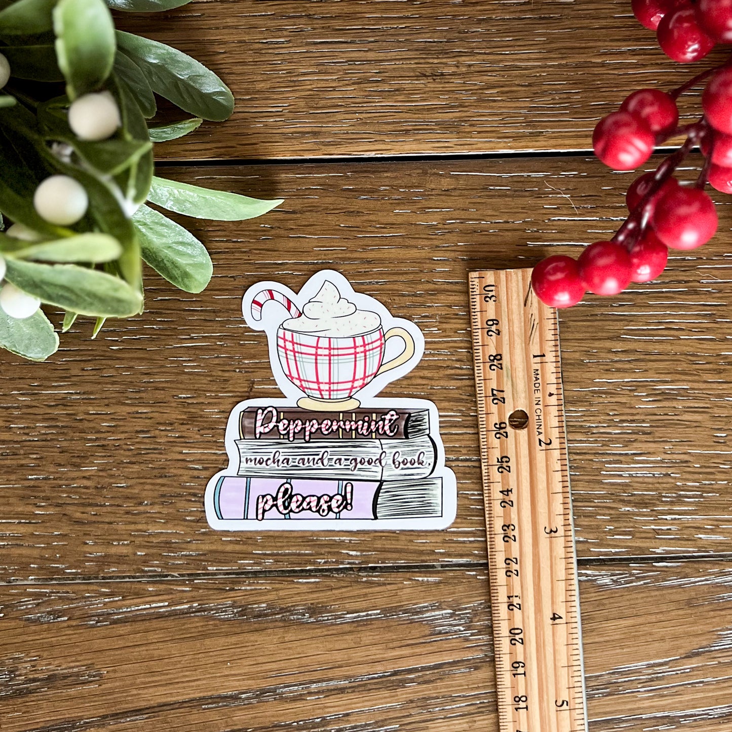 Peppermint Mocha Please Sticker