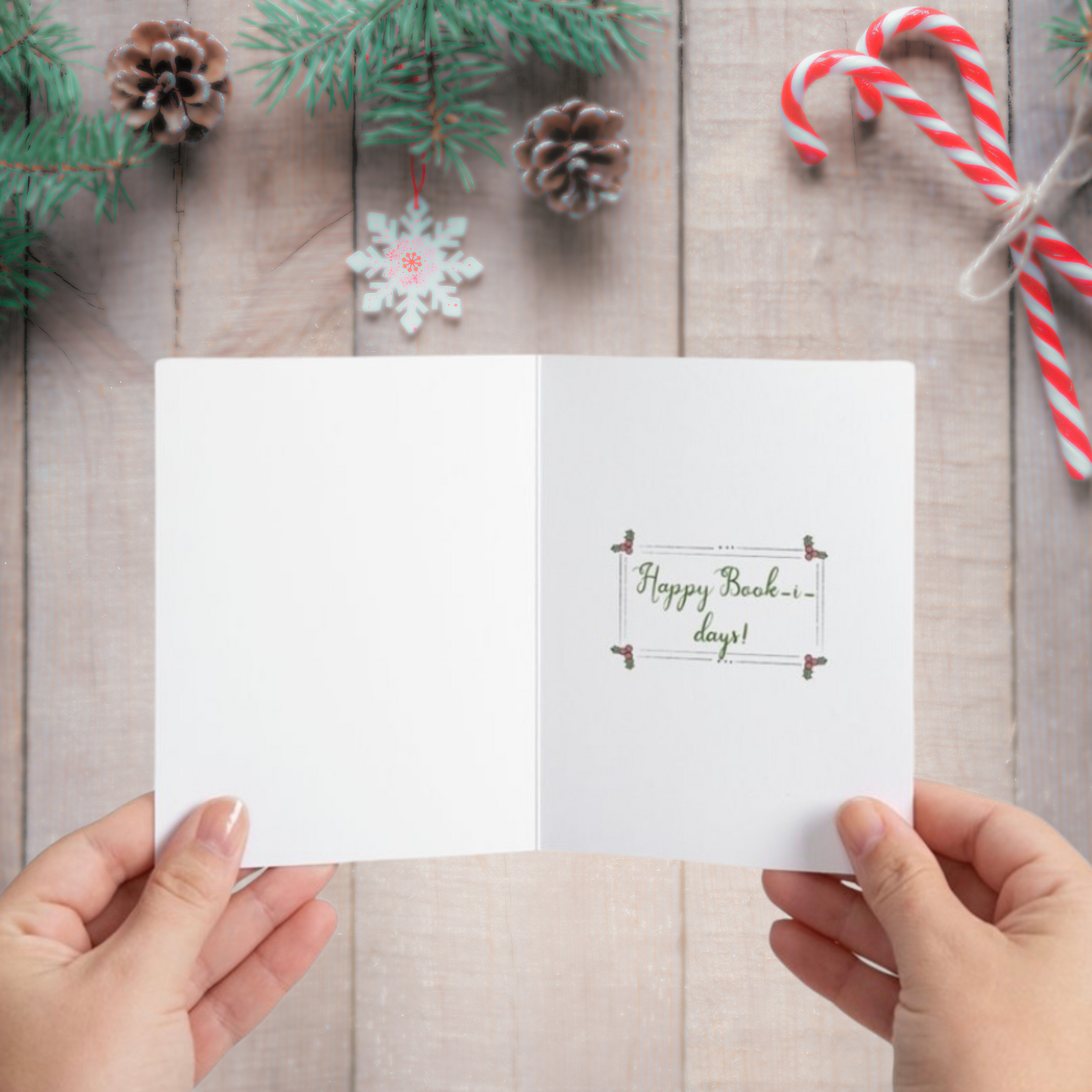 Books Please, Santa Greeting Card